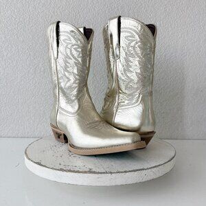 Lane Smokeshow Gold Cowgirl Boots Western Kids Little Girls Childrens Size 4